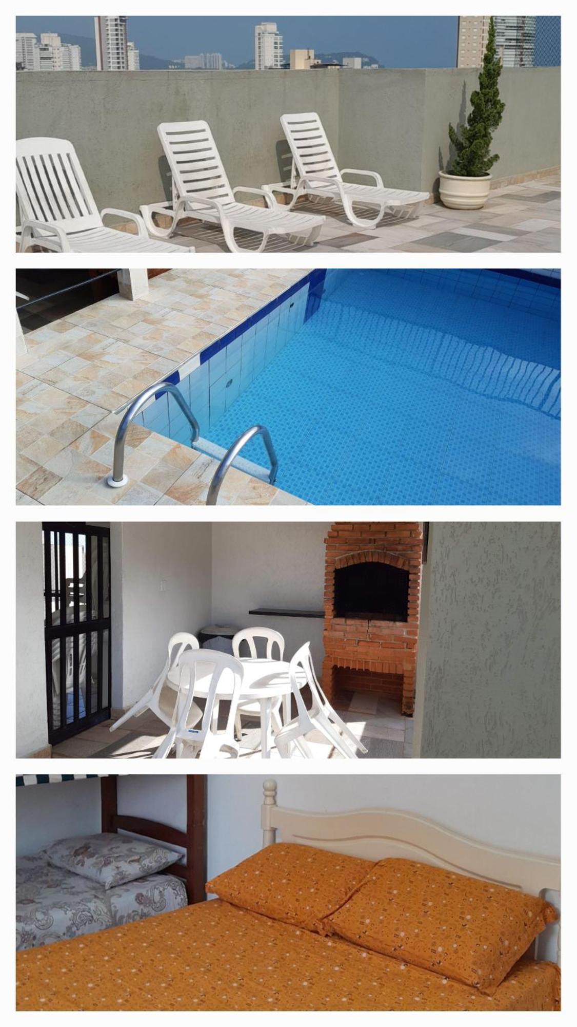 Апартаменти 500M Da Praia, Predio Cm Piscina, 1Garagem, Wi-Fi 300 Mbps, Centro De Guaruja, Proximo A Praia E Comercio, Horarios Check-In E Check-Out Flexiveis, Churrasqueira, Екстер'єр фото